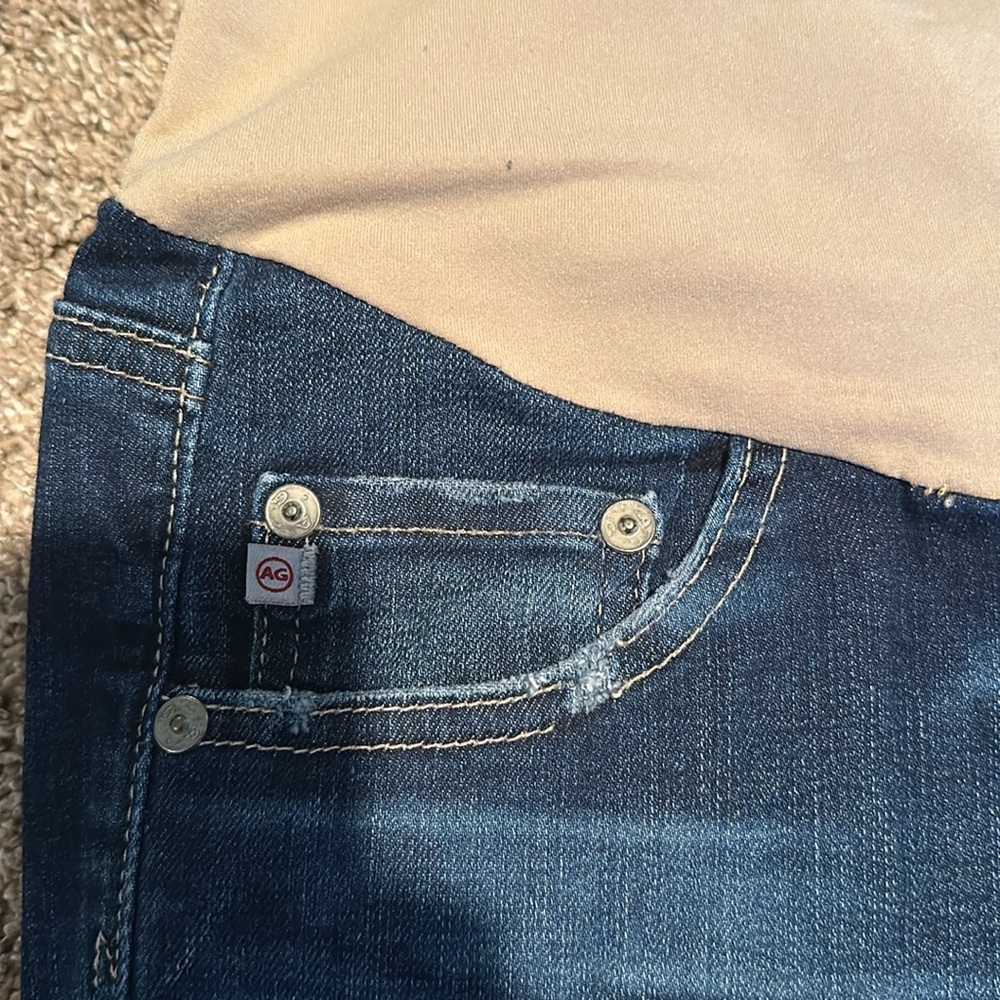 FIVE PAIRS DESIGNER Maternity jeans BUNDLE -